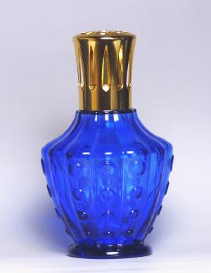 【aroma　lamp/lampe　berger】ランプベルジェ　アロマランプ　ガラスランプ4545【クロシェット】ブルー